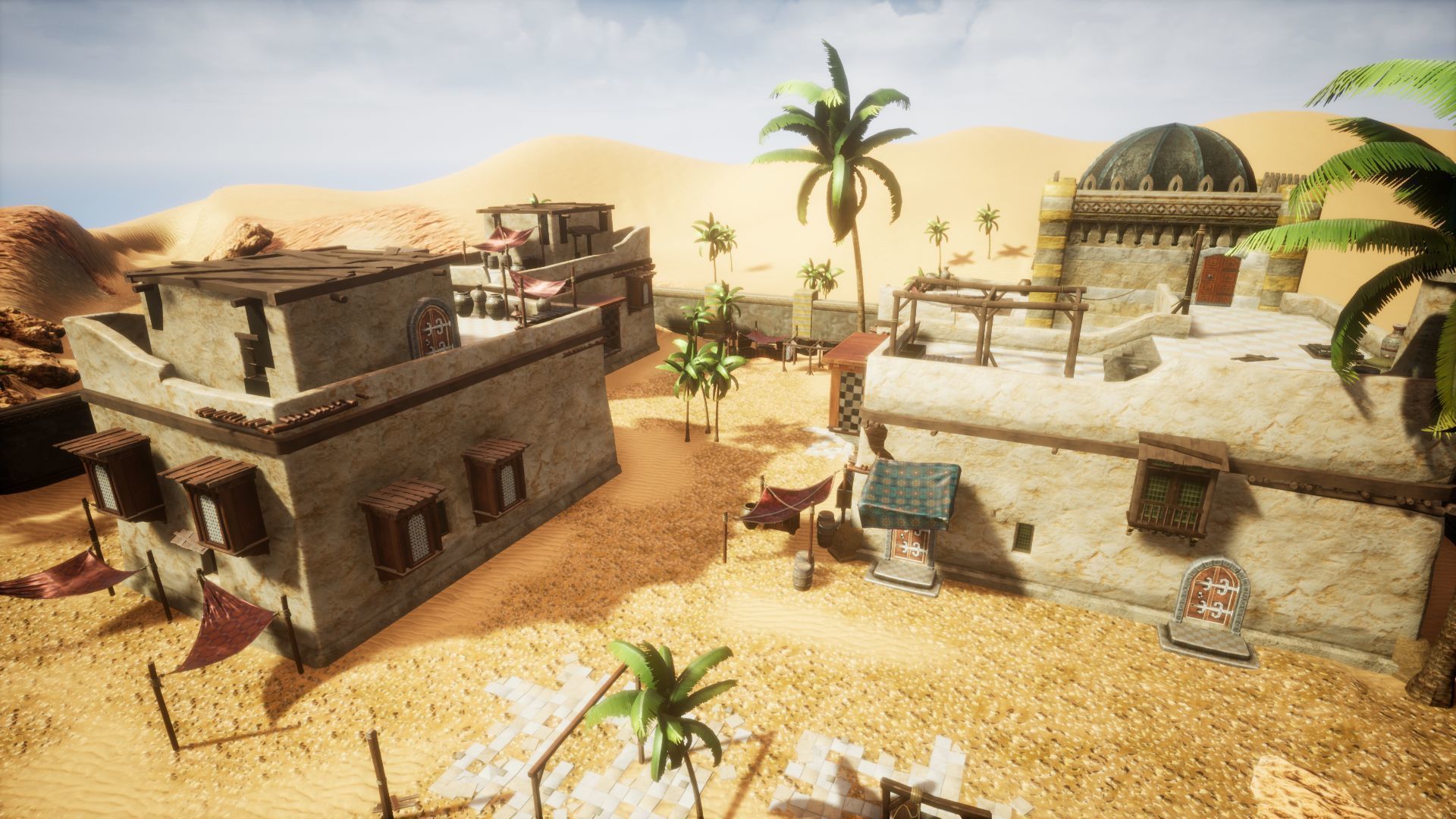 Desert Oasis Unreal Engine Low-poly 3D model_20
