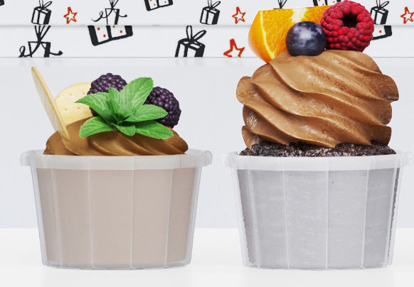 Set of desserts 3D model_4