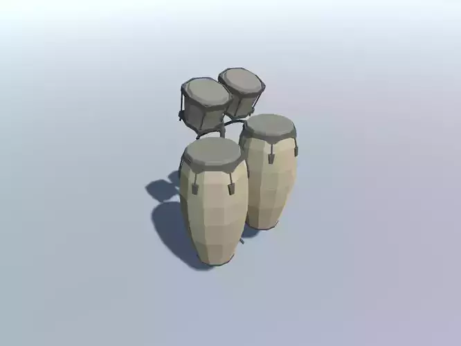 Conga and Bongo Drums