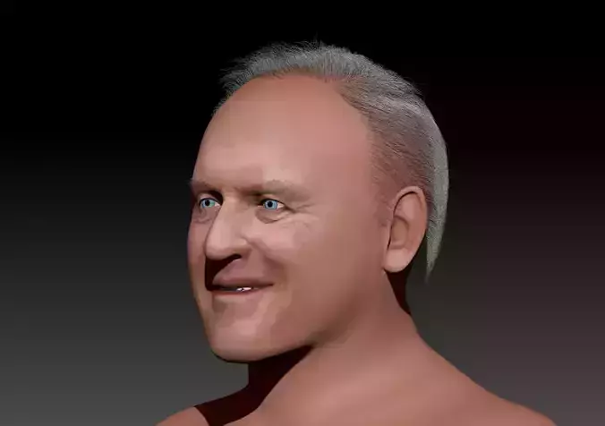 Anthony Hopkins 3d zbrush sculpting 