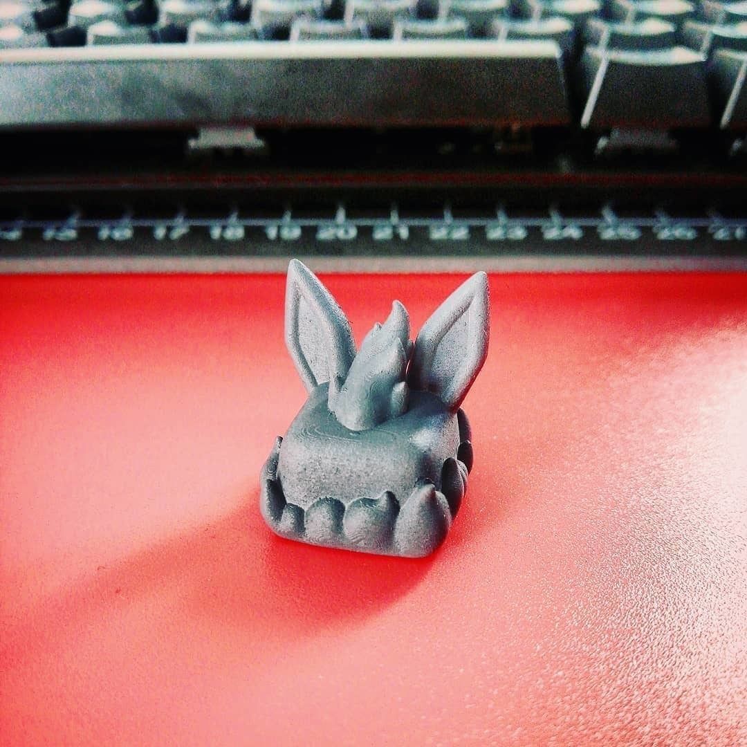 Flareon Pokemon - Keycap 3D mechanical keyboard - Eeveelutions 3D print model_3