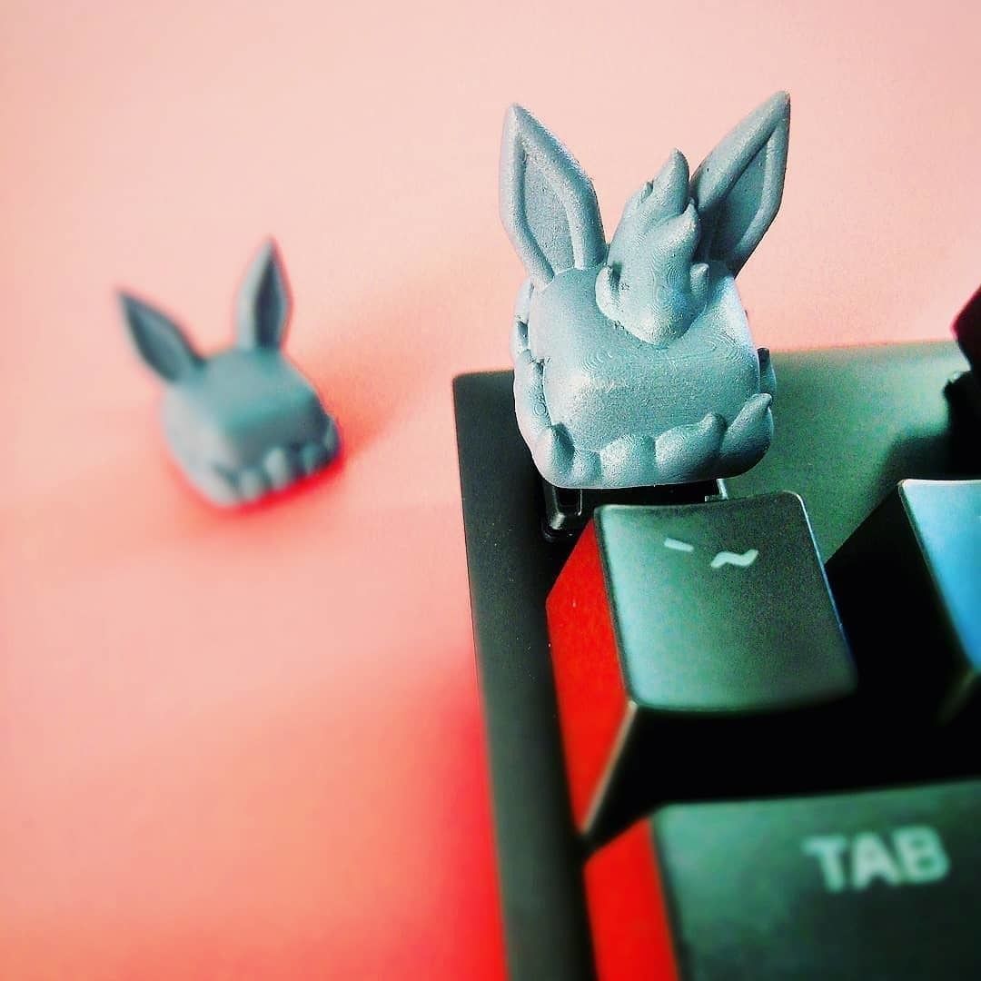 Flareon Pokemon - Keycap 3D mechanical keyboard - Eeveelutions 3D print model_2