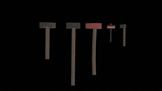 instruments set Free low-poly 3D model