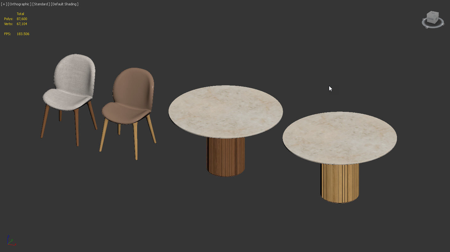 Dinning Set by Vipp 3D model_11