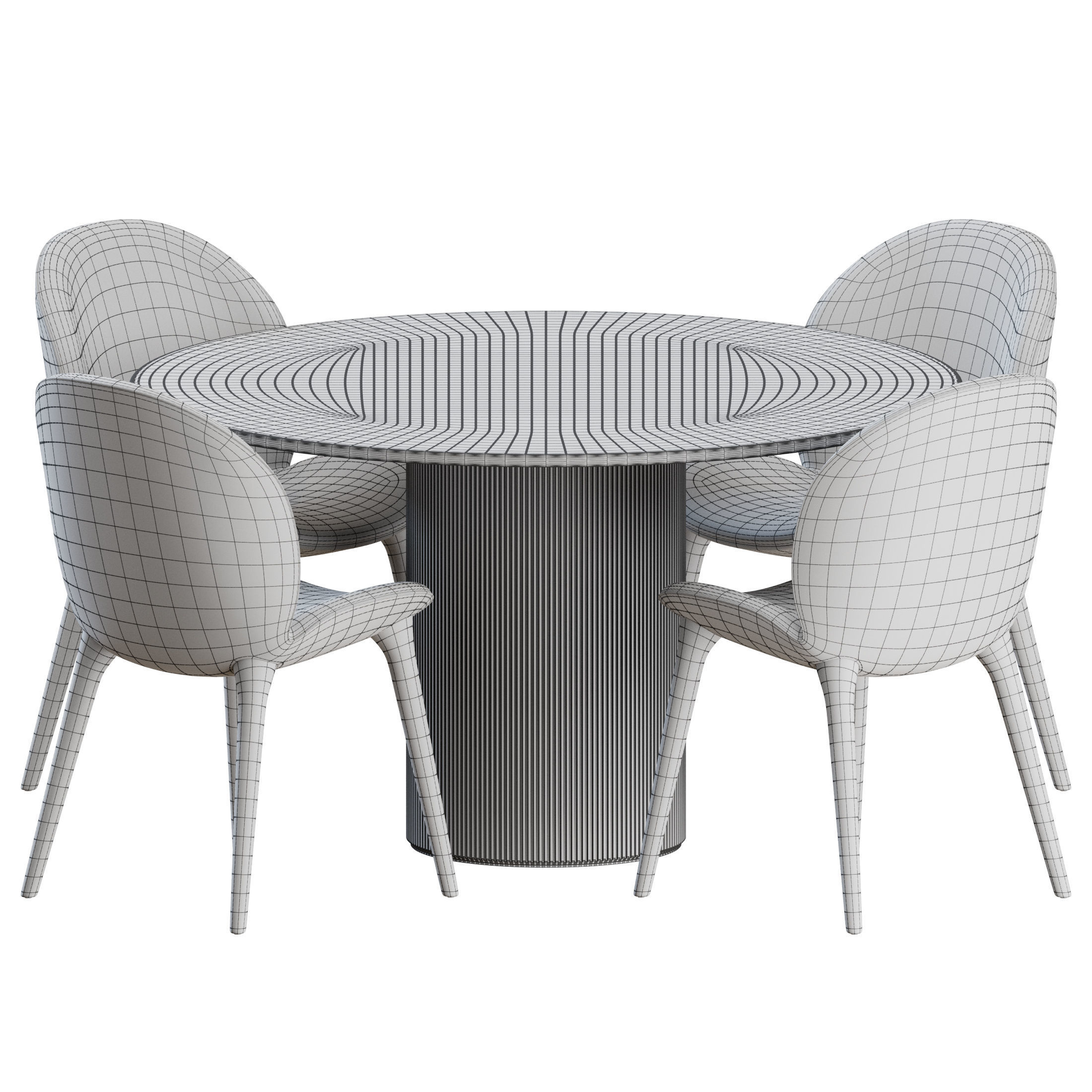 Dinning Set by Vipp 3D model_2