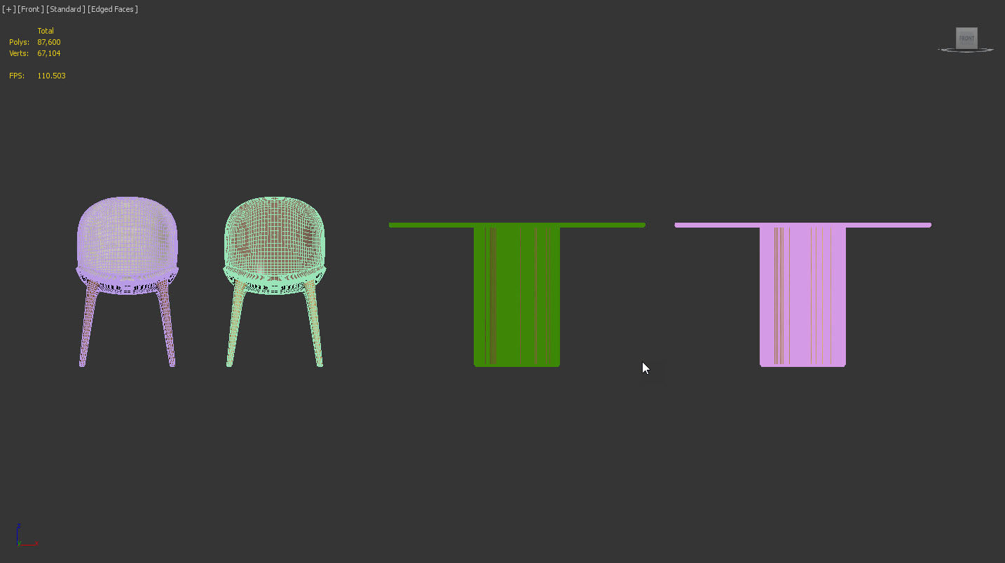 Dinning Set by Vipp 3D model_10