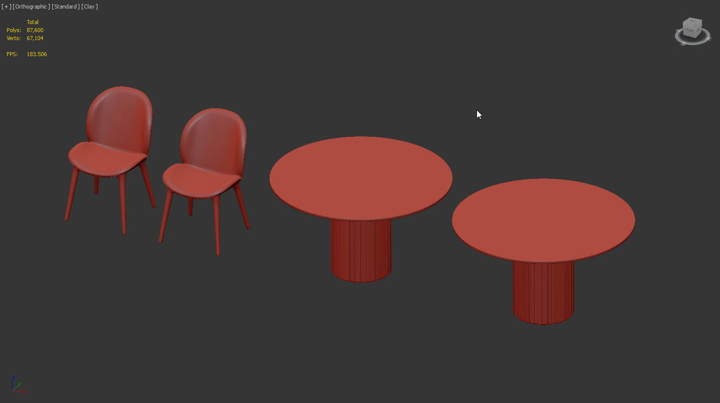 Dinning Set by Vipp 3D model_12