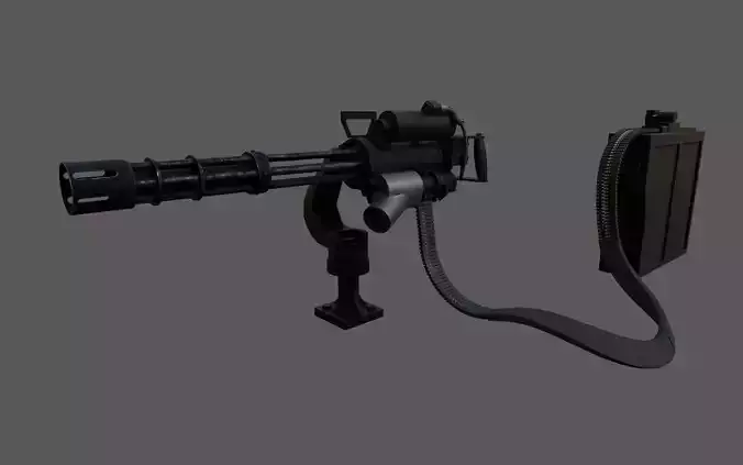 MINIGUN Air Force M134 Low-poly 3D model
