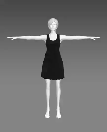 Woman Clothing T-Pose