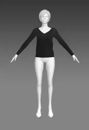 Woman Clothing A-Pose