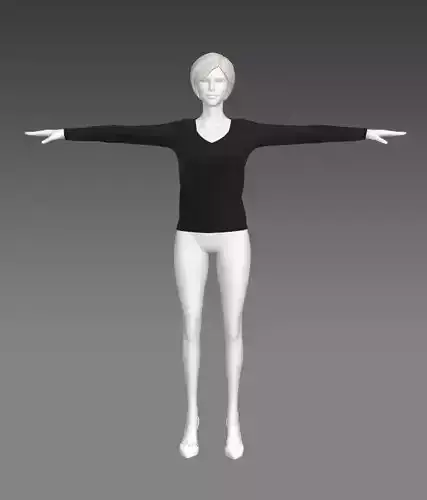 Woman Clothing T-Pose