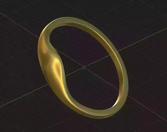 Contemporary Avant-garde Drop Jewelry Ring