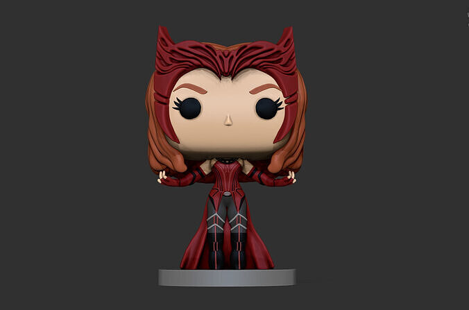  Scarlet Witch - Wanda Maximoff- Funko Pop  3D print model