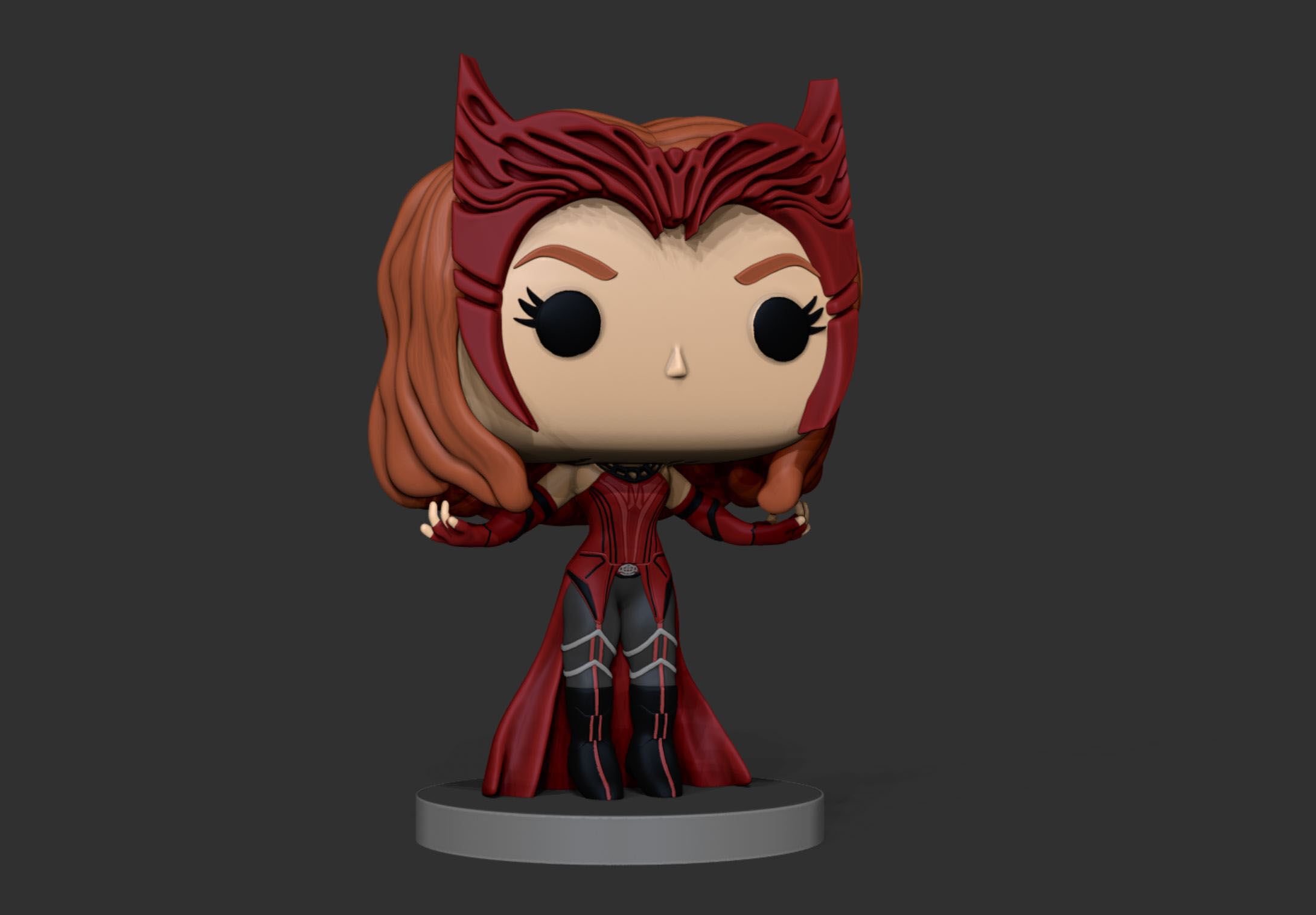 Scarlet Witch - Wanda Maximoff- Funko Pop 3D print model_3