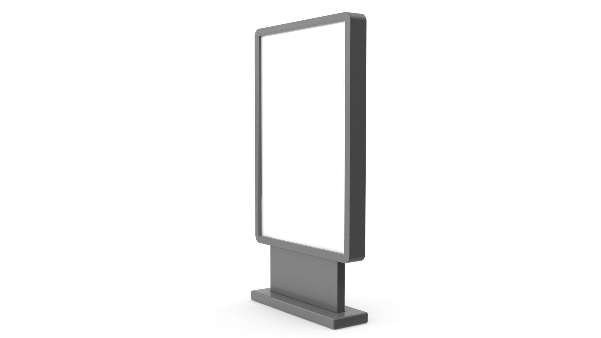Advertising stand display Billboard 21 3D model_3