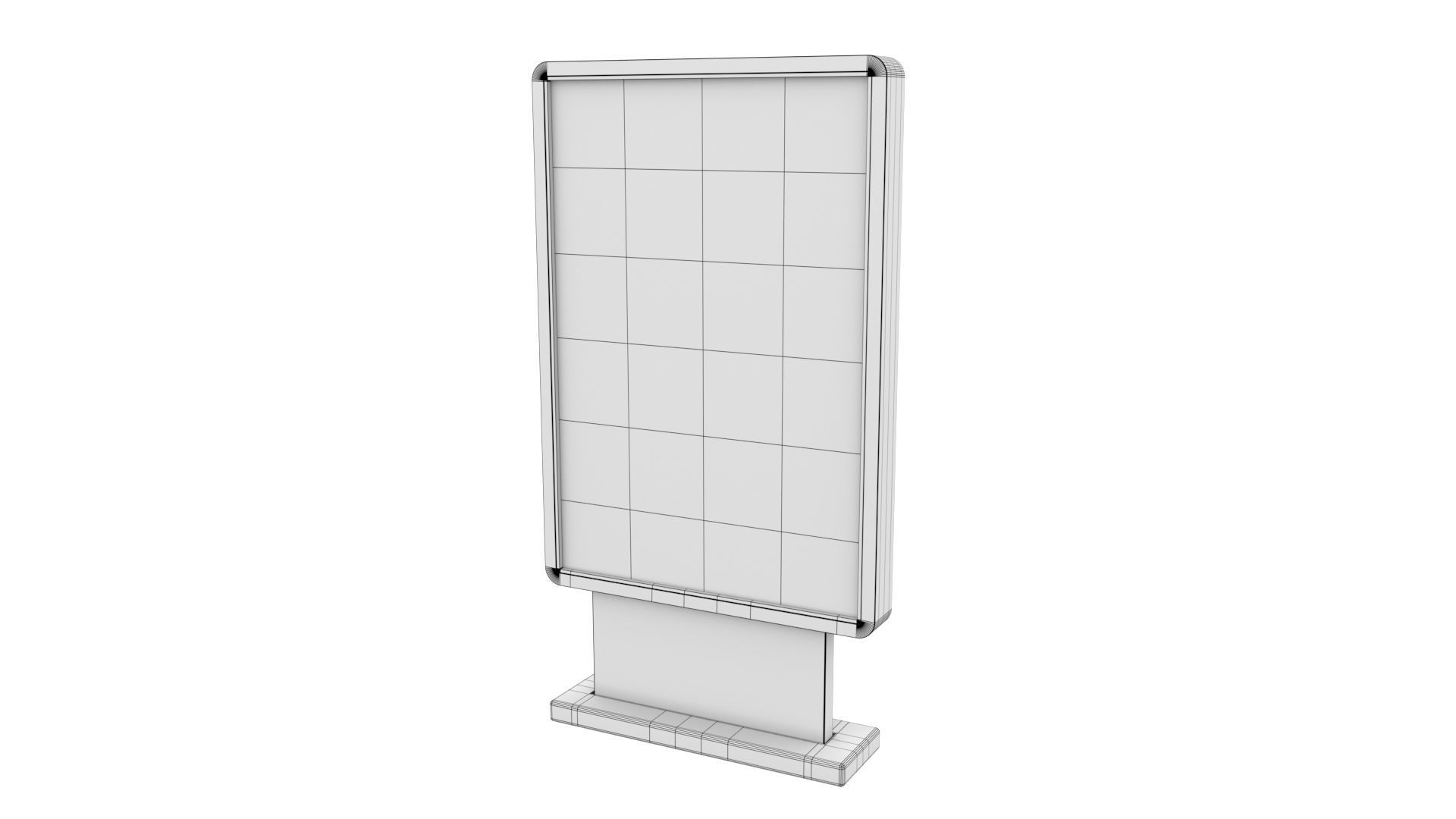 Advertising stand display Billboard 21 3D model_11