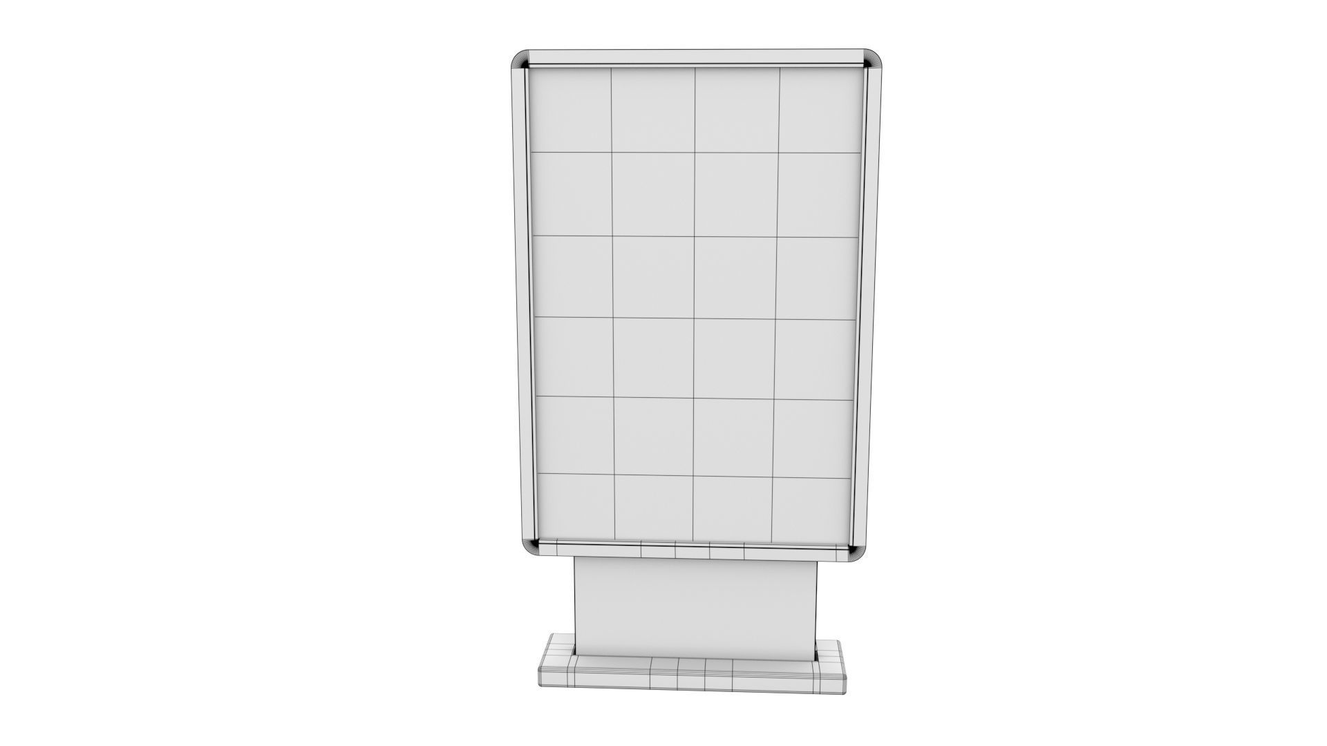 Advertising stand display Billboard 21 3D model_16