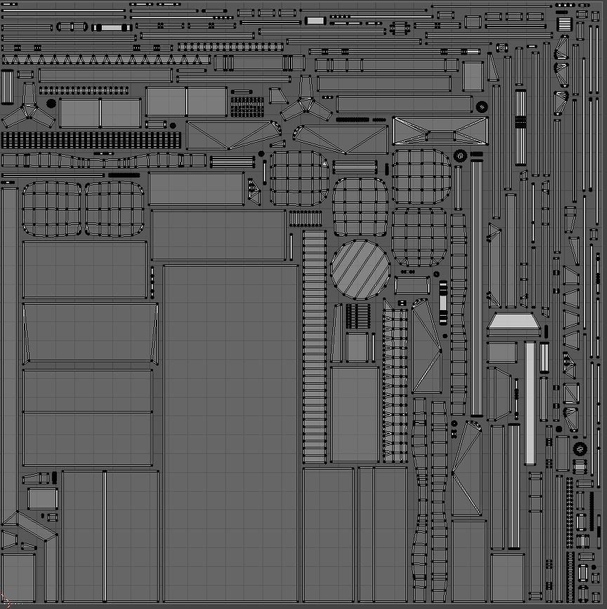 Loader truck Low-poly 3D model_6