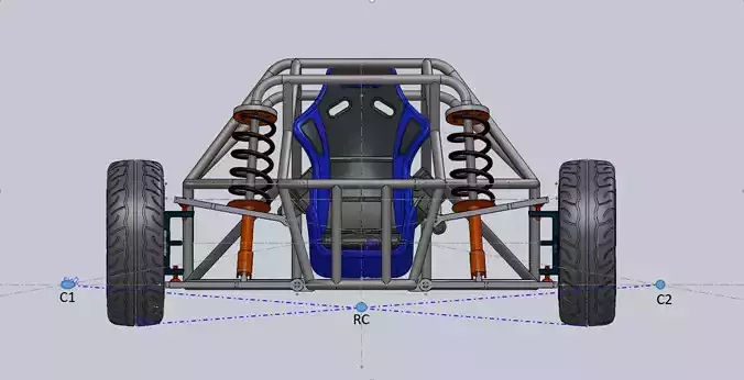 carro dune buggy with front and rear axles