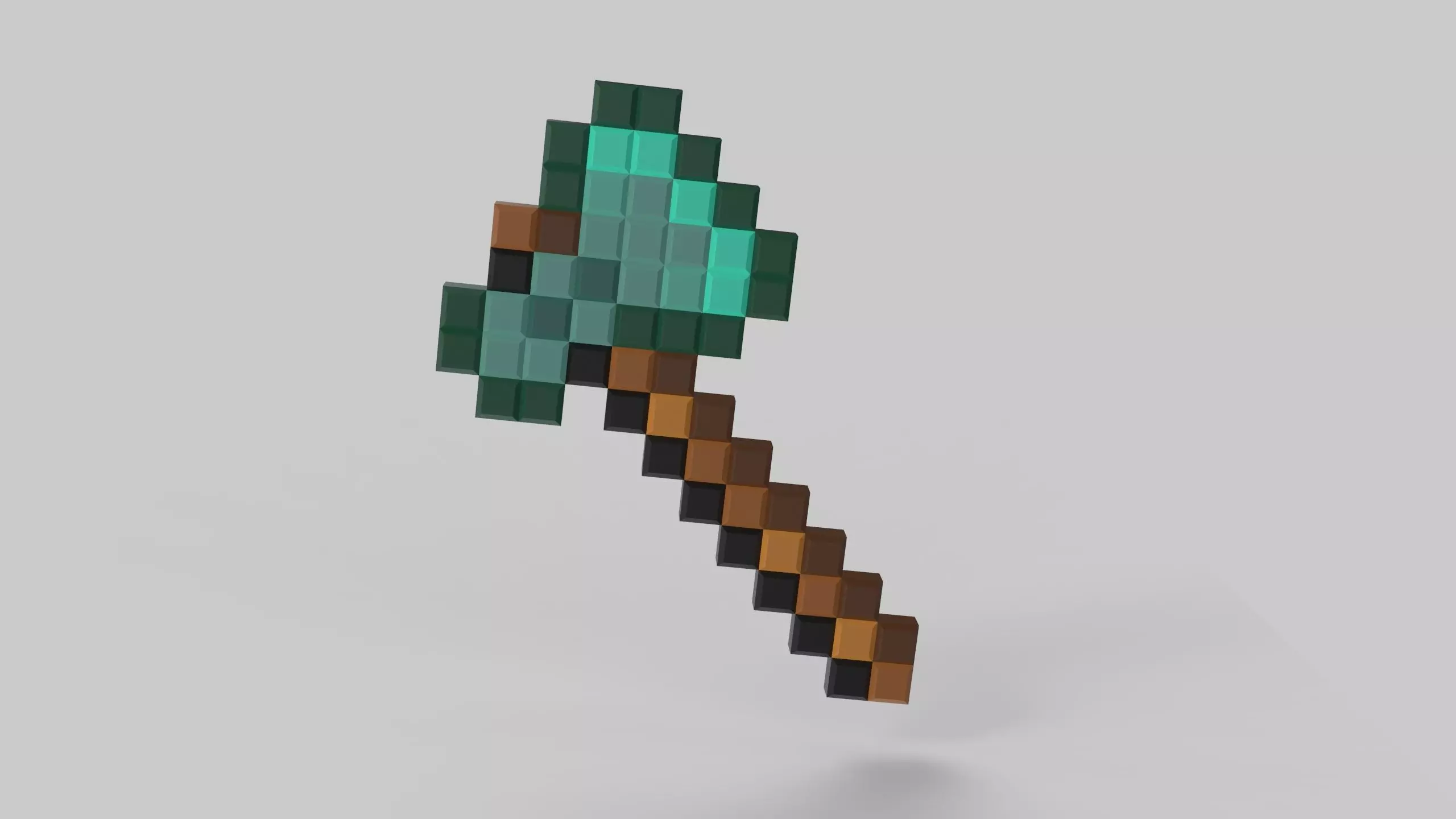 Minecraft Axe for 3d  print cosplay weapon  3D print model_0