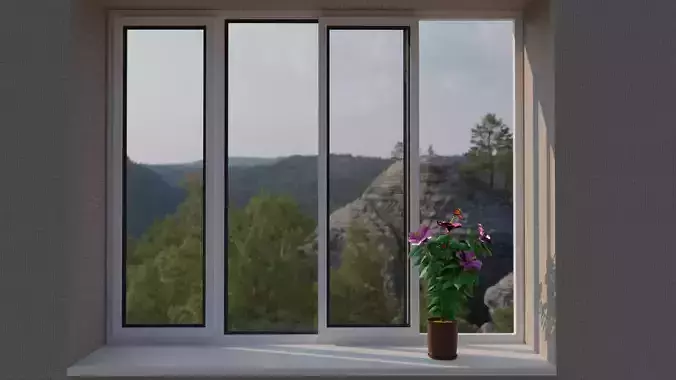 flower with butterfly