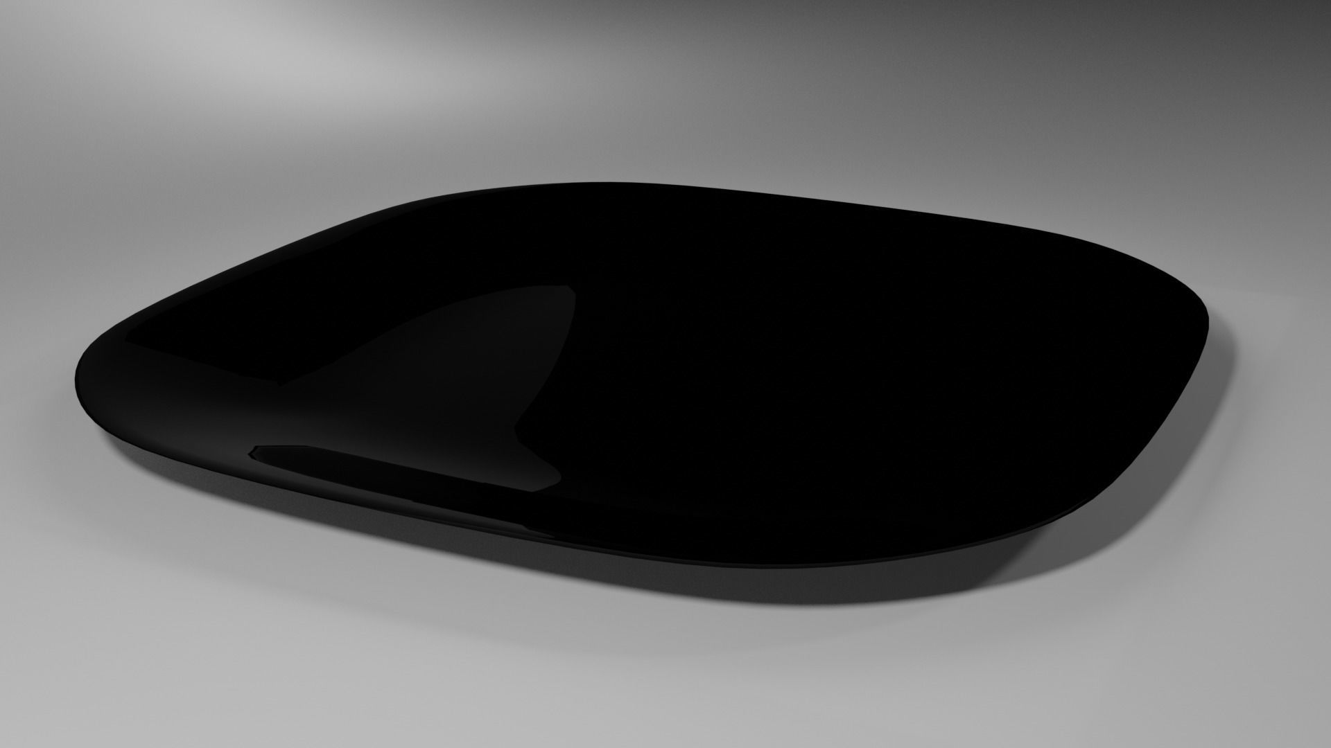 Black plate 3D model_2