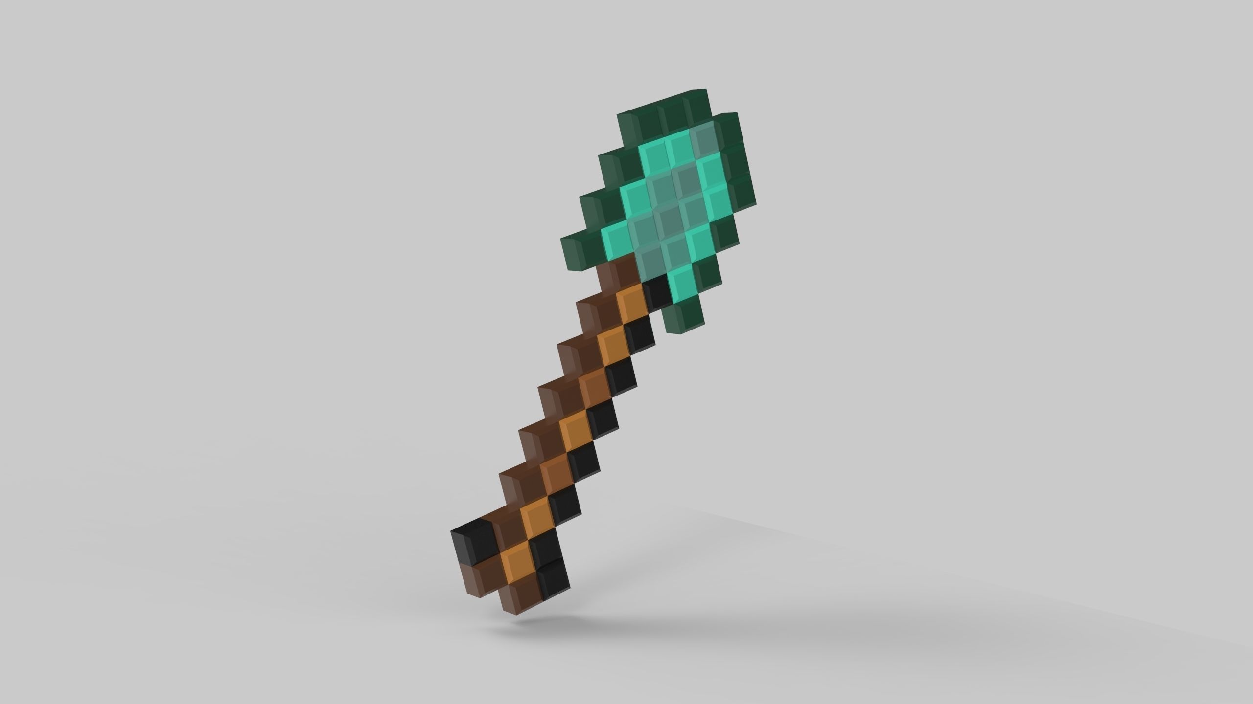 Minecraft Shovel for 3d print cosplay weapon 3D print model_1