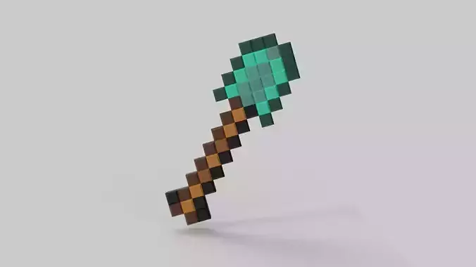 Minecraft Shovel for 3d print cosplay weapon