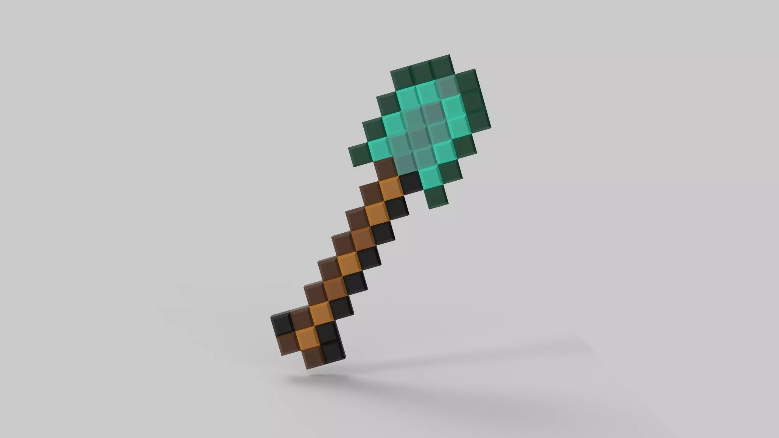 Minecraft Shovel for 3d print cosplay weapon 3D print model_0