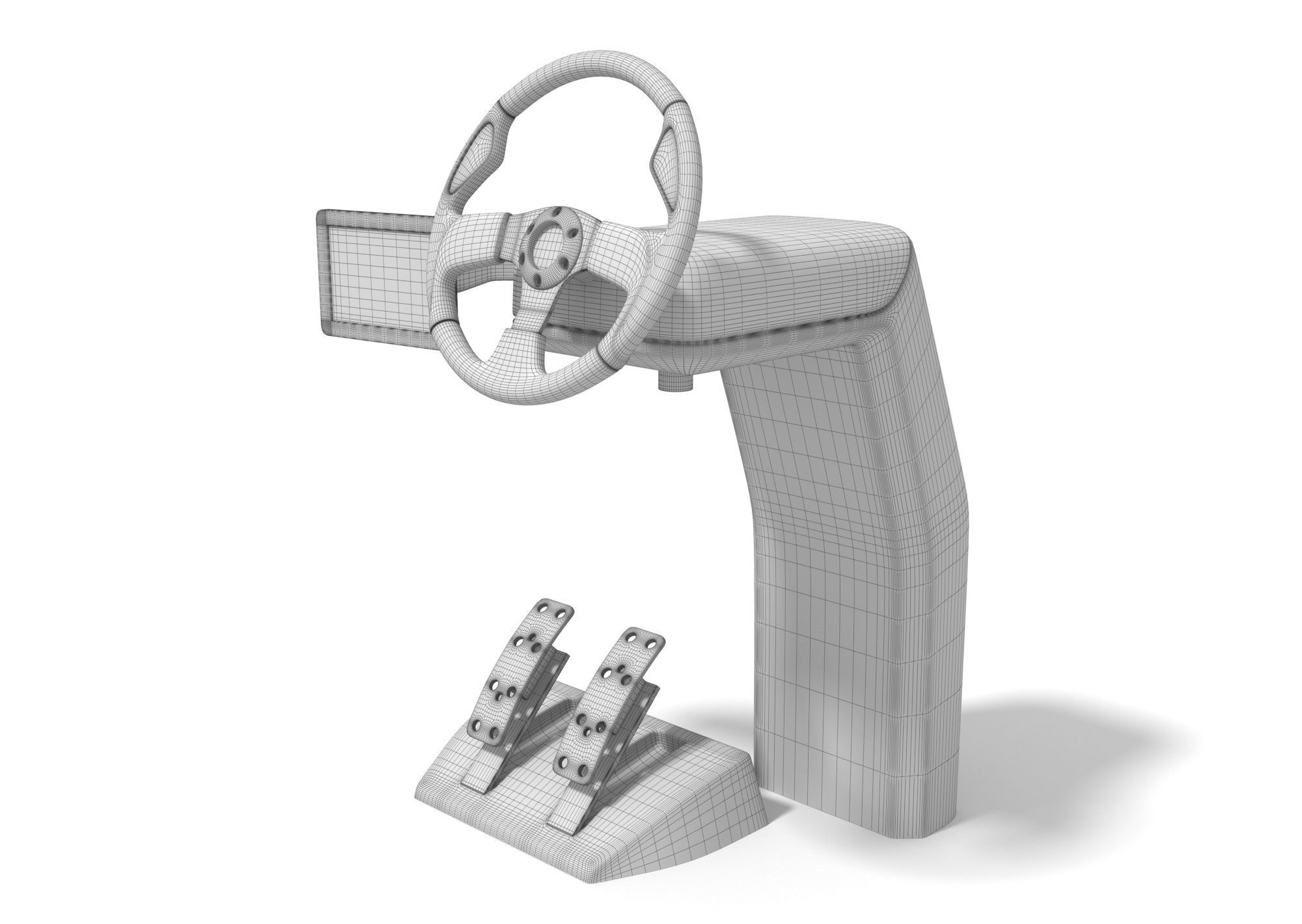 Vehicle Control Panel 3D model_13