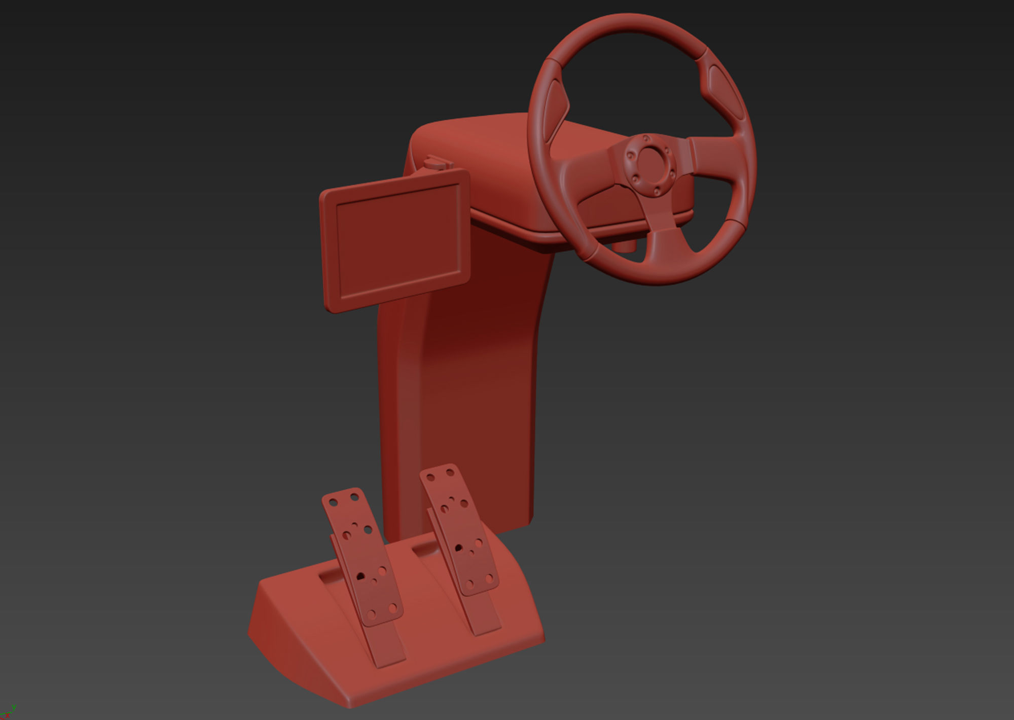 Vehicle Control Panel 3D model_17
