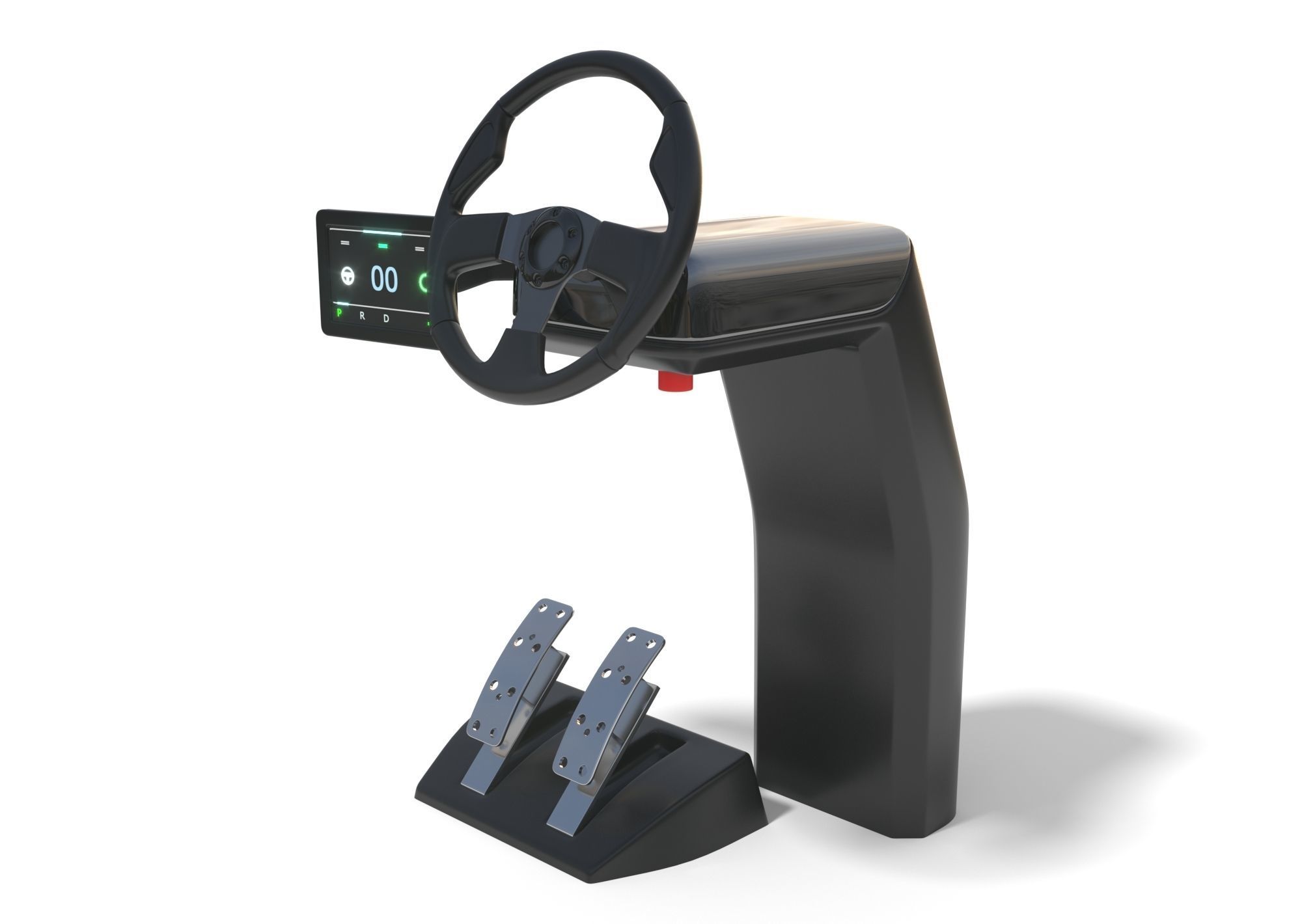 Vehicle Control Panel 3D model_1