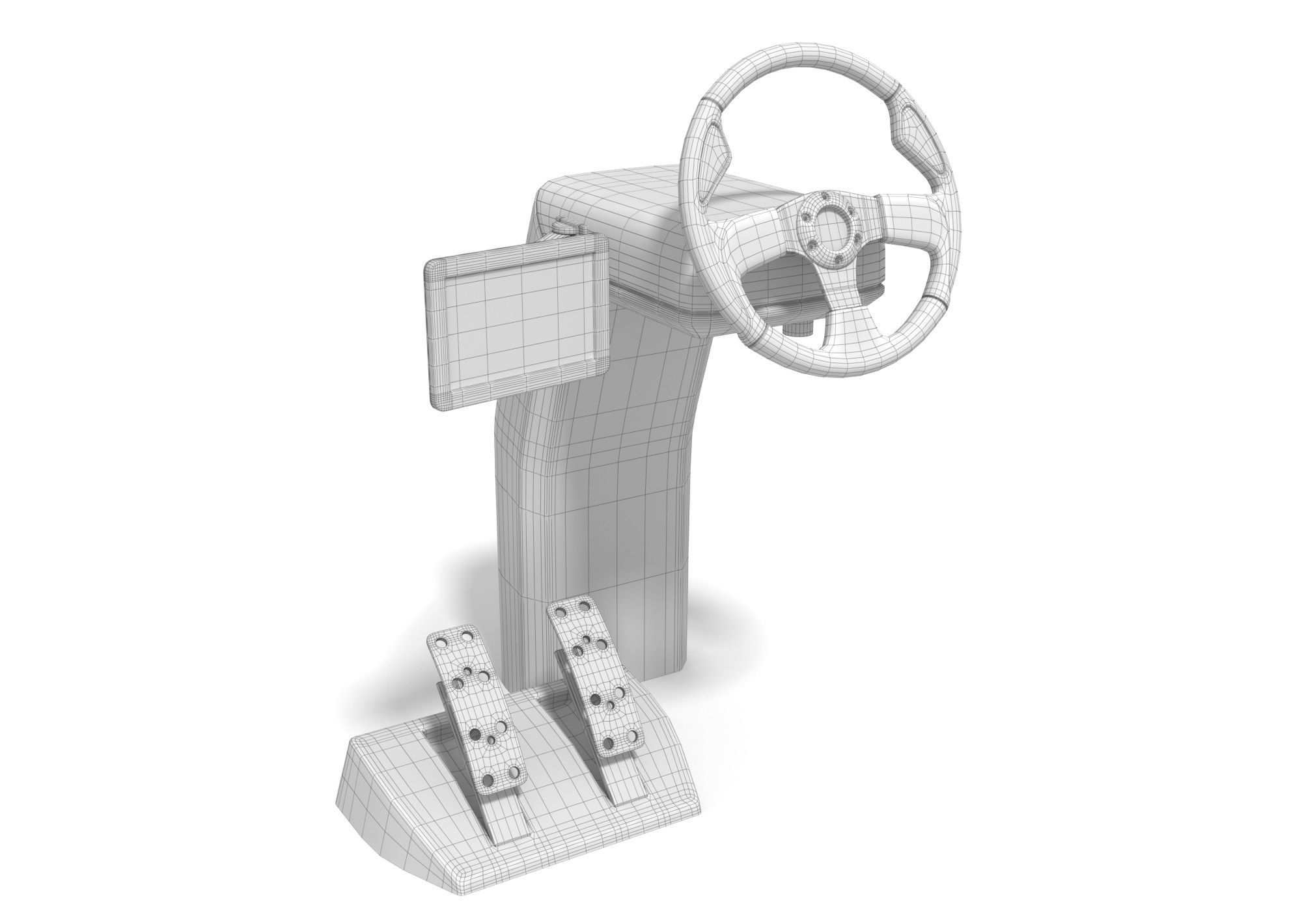 Vehicle Control Panel 3D model_5