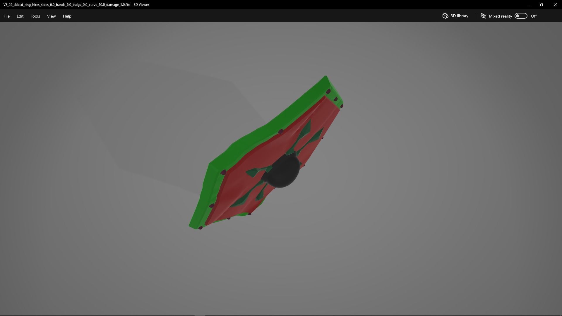 Viking Shields - Volume Four - Outer Bolted Ring - Damaged Low-poly 3D model_3