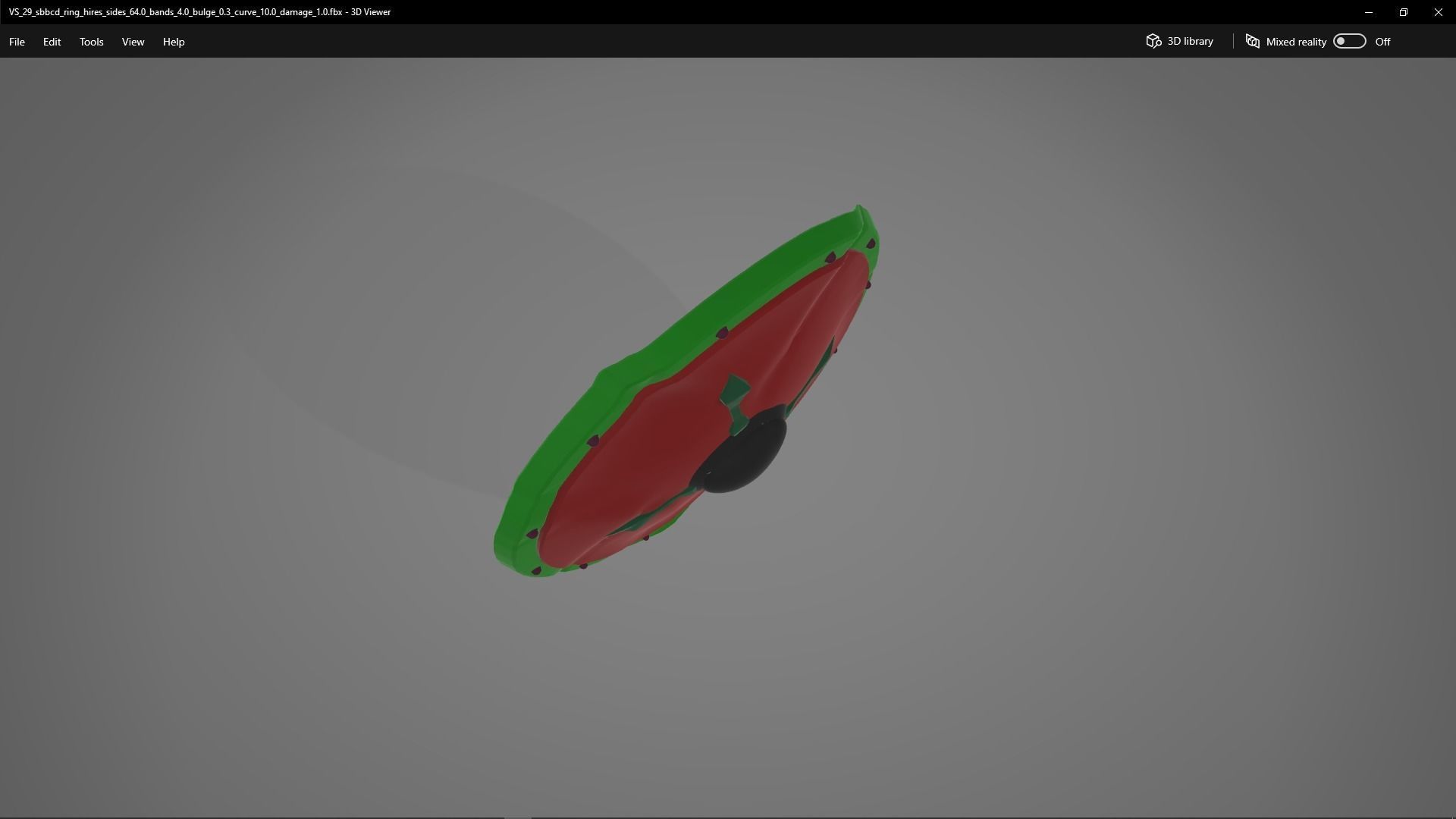 Viking Shields - Volume Four - Outer Bolted Ring - Damaged Low-poly 3D model_6