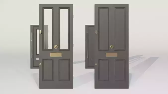Simple Door Set 3D model