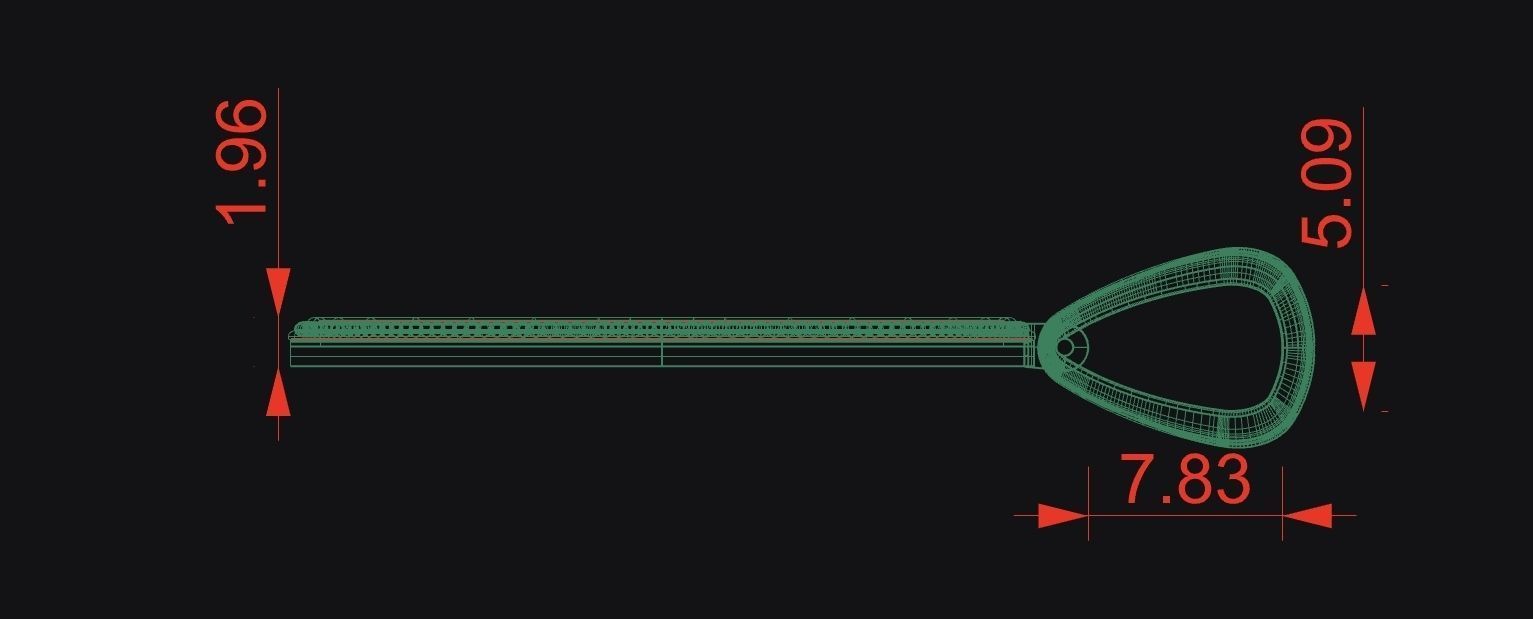 Plain Picture Pendant - Milgrain Rim - MEDIUM 3D print model_3