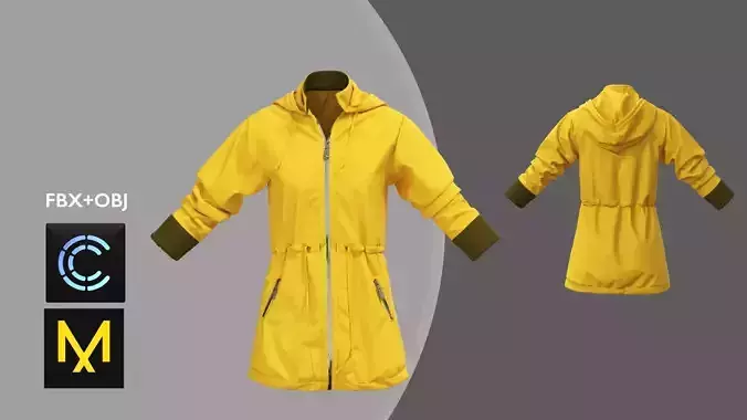 Female Jacket  Marvelous Designer 3D model