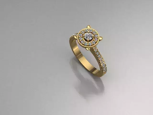 3d model female ring