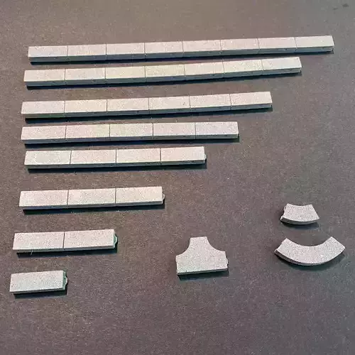 LINESIDE CABLE TROUGHS 7MM SCALE O GAUGE MODEL RAILWAY - CLOSED 3D print model