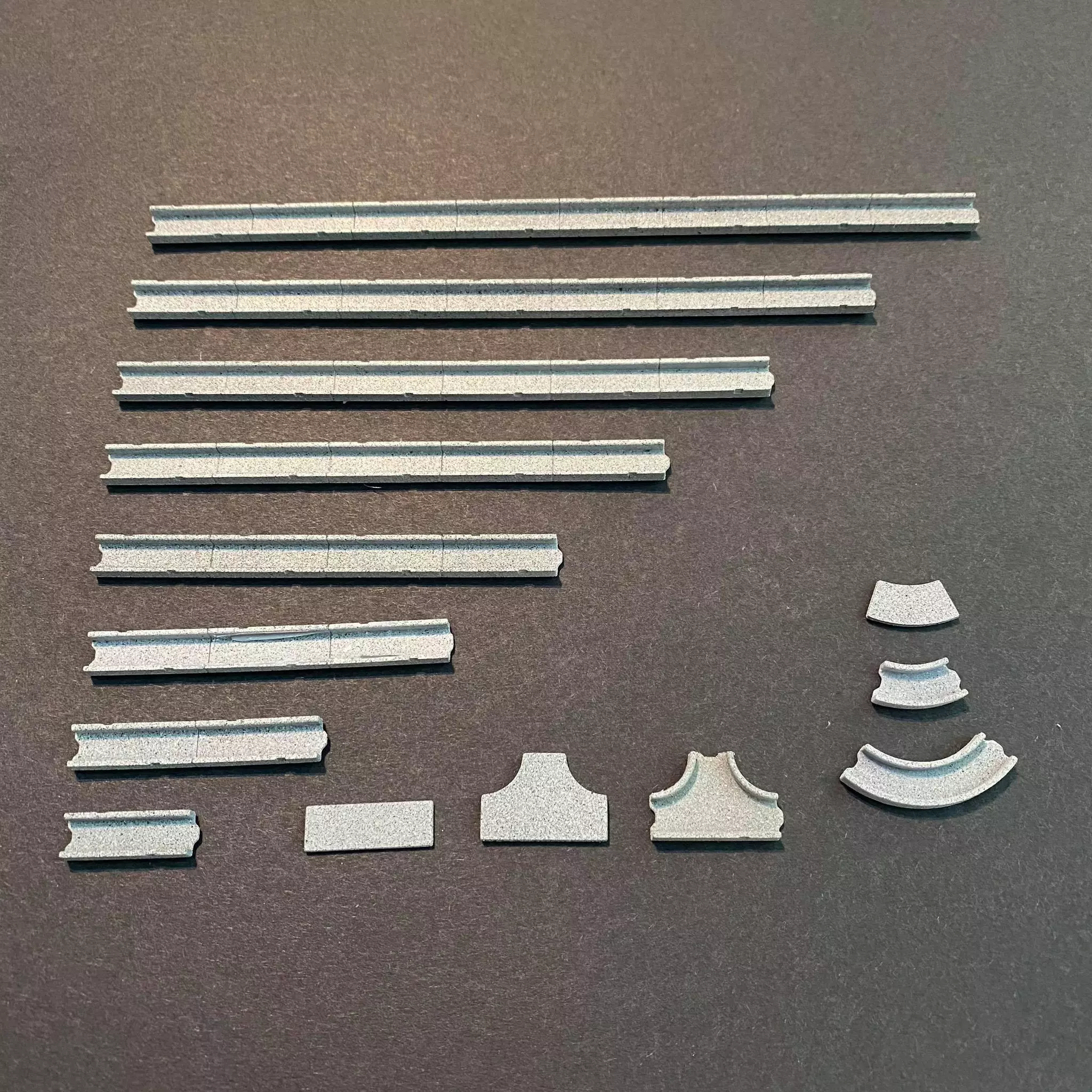 LINESIDE CABLE TROUGHS 7MM SCALE O GAUGE MODEL RAILWAY - OPEN 3D print model_0