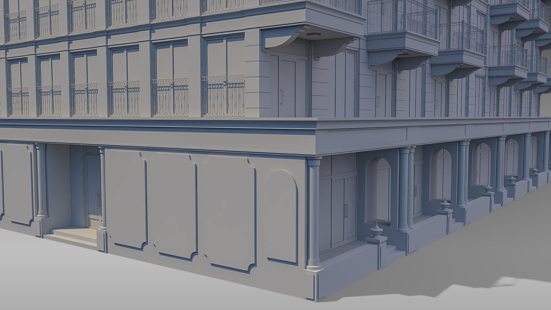 Apartment Building 011 3D model_14