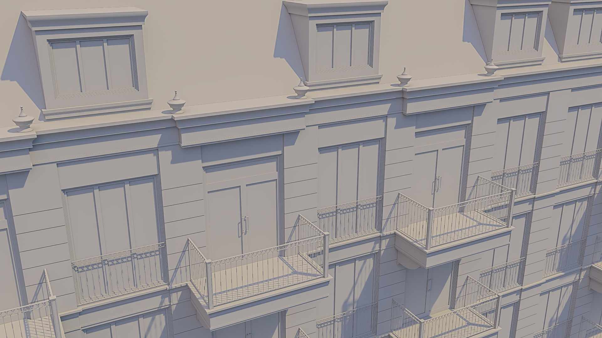 Apartment Building 011 3D model_12