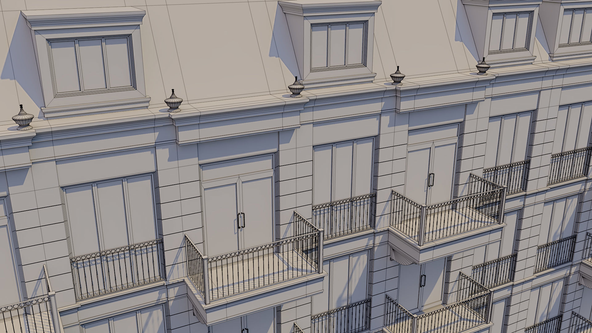 Apartment Building 011 3D model_13