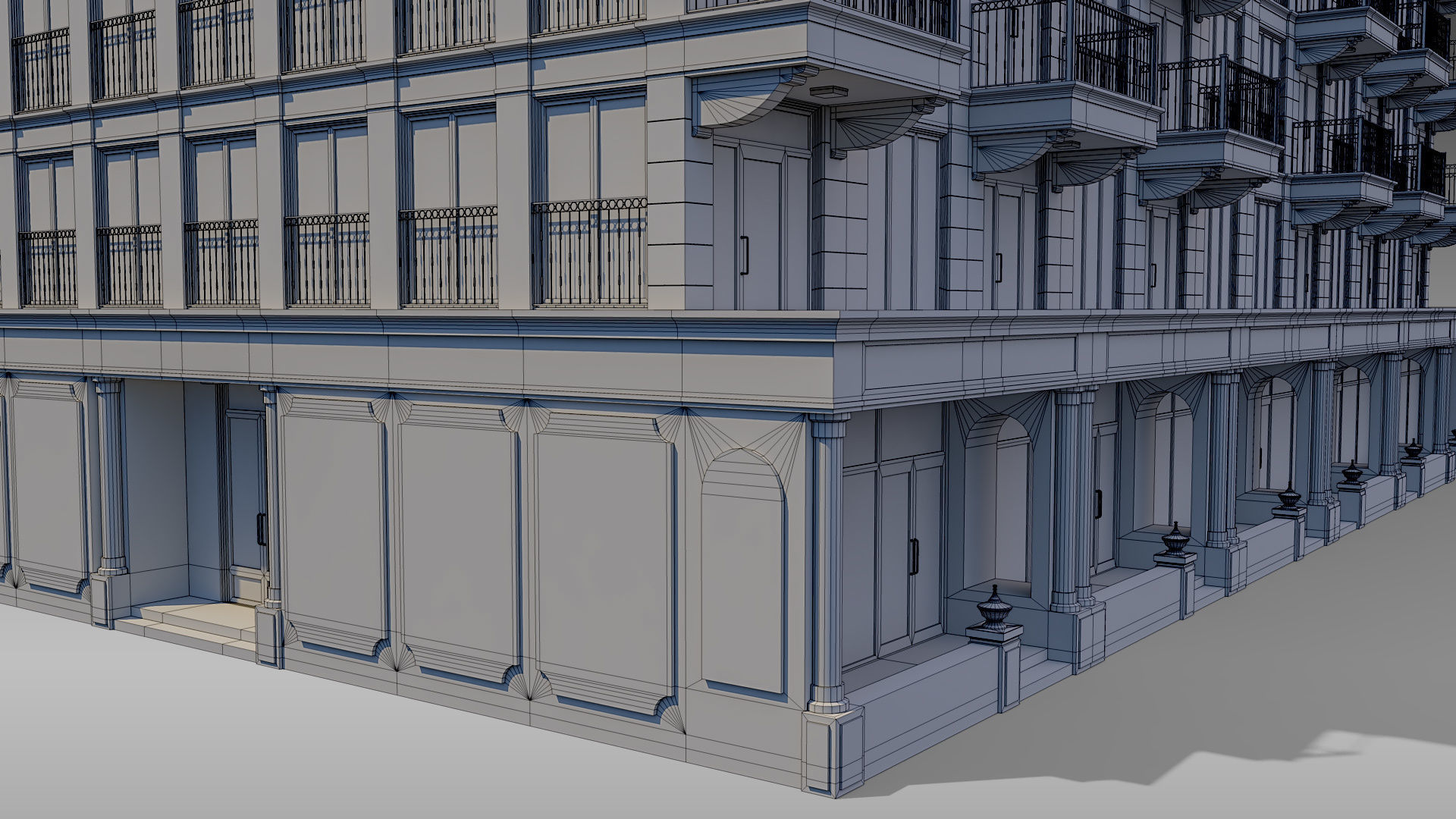 Apartment Building 011 3D model_15