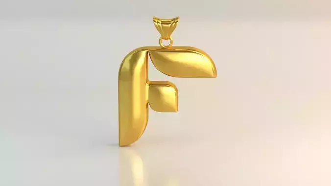 Pendant Letter F