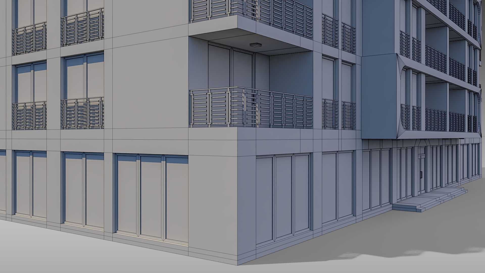 Apartment Building 013 3D model_13