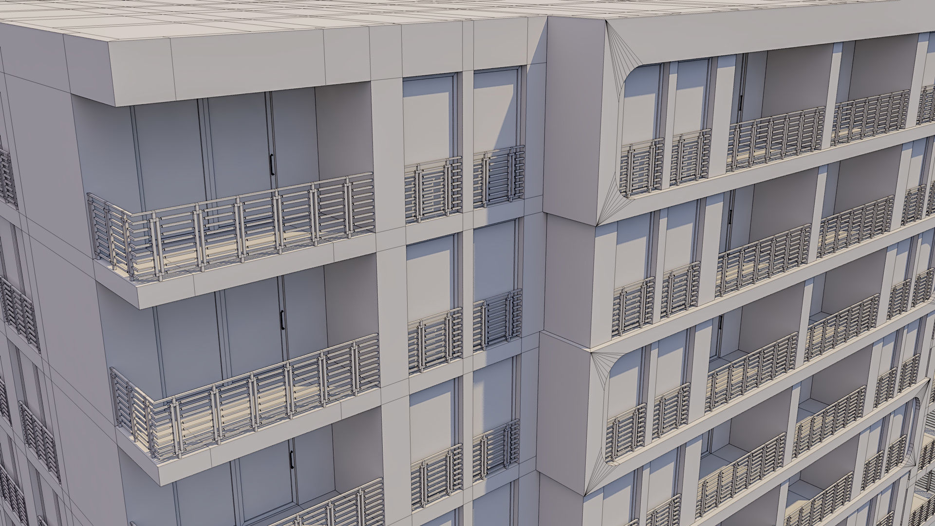 Apartment Building 013 3D model_11