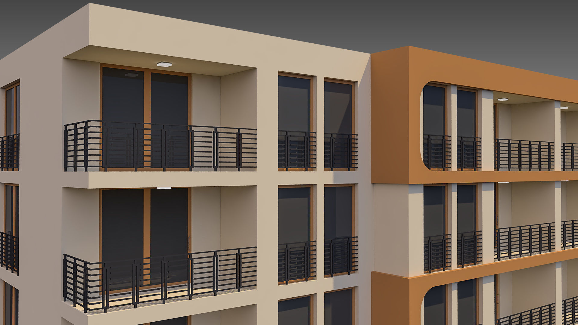 Apartment Building 013 3D model_3