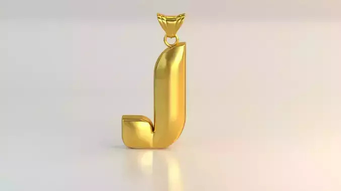 Pendant Letter J